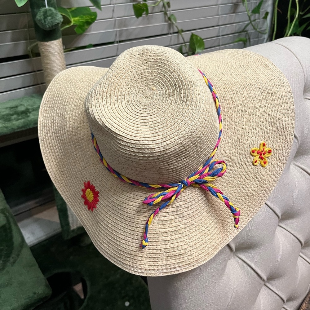 Sun / Gardening / Beach Embroidered Hat - Picture 6 of 9